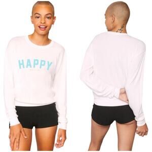 Spiritual Gangster Happy Savasana Pullover Sweater Size Large Athleisure
